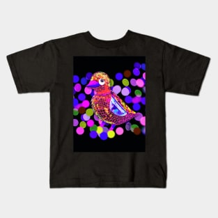 Electro Net Bird Kids T-Shirt